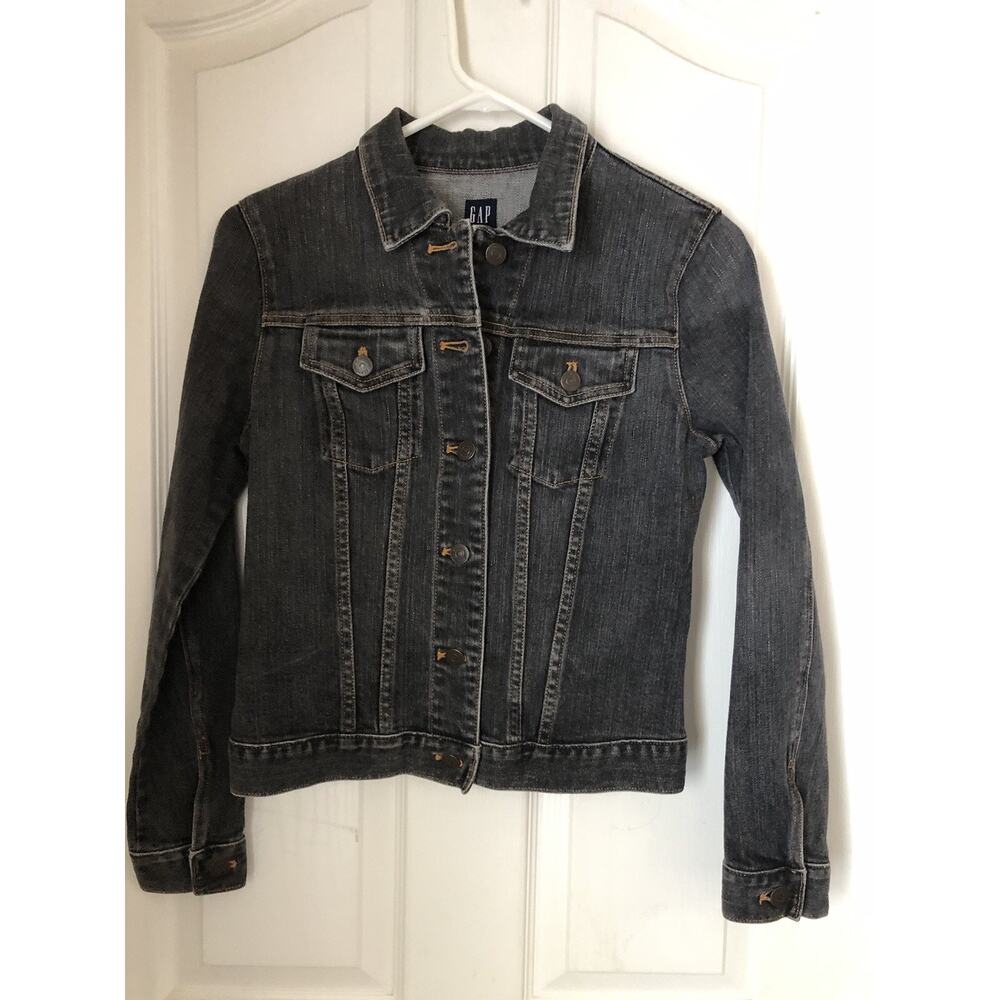 Gap Black Dungaree Jacket Size Xs